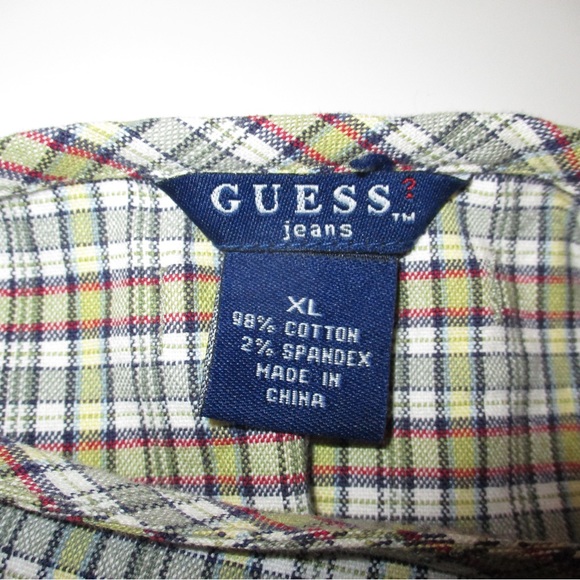 Vintage Guess plaid cross halter top - Picture 4 of 4